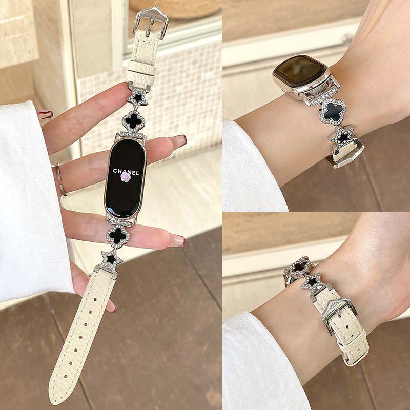 适用小米手环10代四叶草金属表带