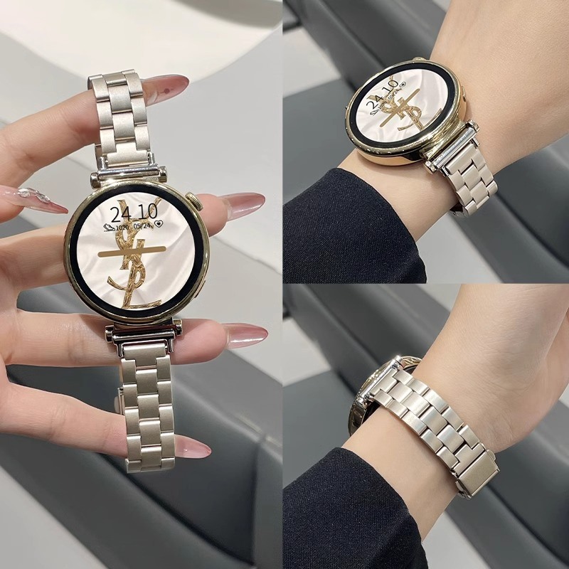 适用华为手表GT4表带GT35新款不锈钢watch4/3Pro高级感夏天透气女