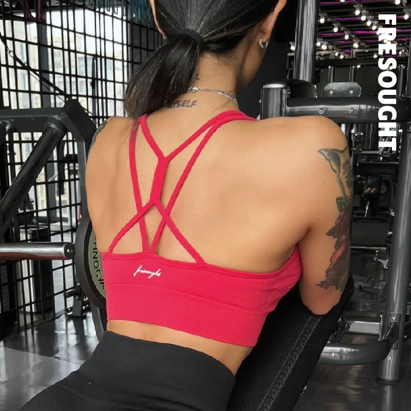 FRESOUGHT褶皺美背運動文胸