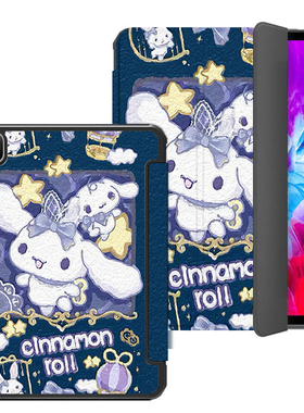 苹果ipadair5保护套10.9英寸适用ipad10th平板电脑ipad9代8/7可爱卡通油画ipadpro11全包亚克力三折气囊硬壳