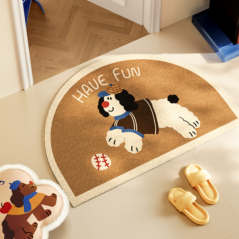 可爱卡通丝圈入户地垫