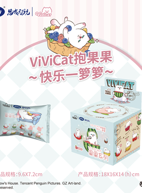 潮品正版vivicat形象果果系列可爱猫咪手办盲盒公仔水果萌宠摆件
