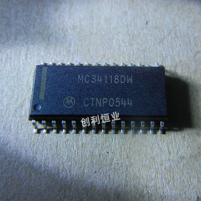 MC34118DW全新贴片SOP-28脚语音交换对讲机芯片