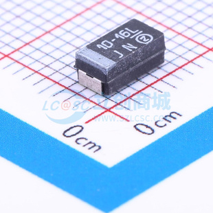 293D106X0016C2TE3 6032 丝印10-16L 钽电容10µF ±20% 16V