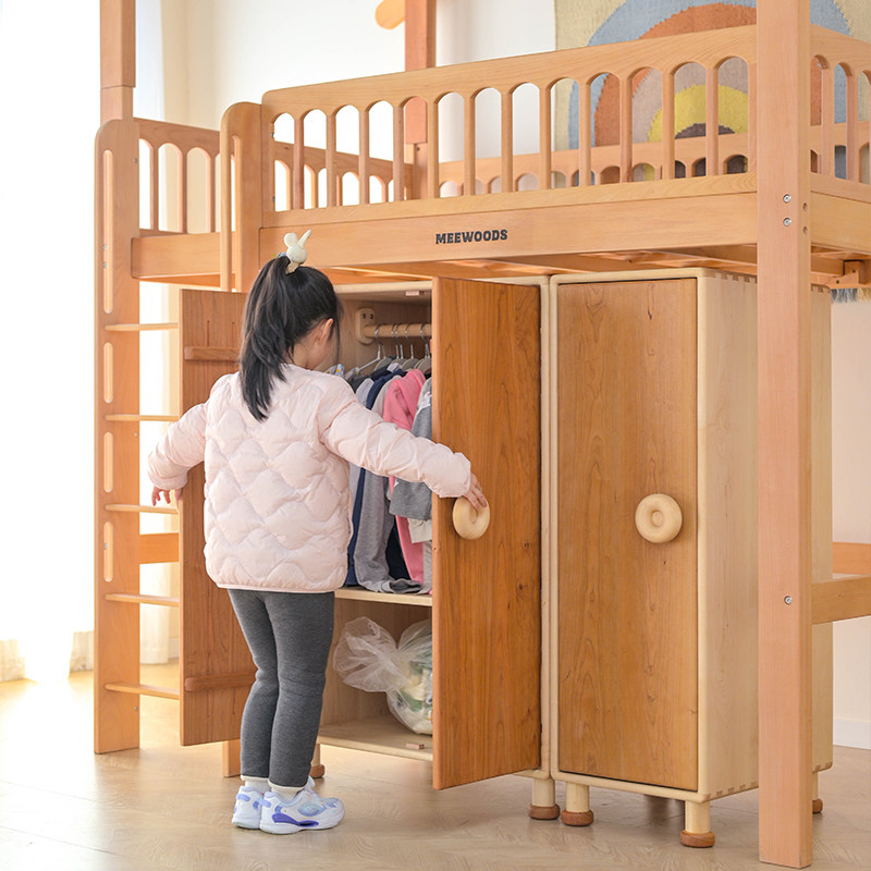 觅木飞屋爬爬床床实木儿童床树屋床交错式上下床双层床高低半高床,住宅家具,儿童床/儿童抽拉床,淘宝优惠券,粉丝福利购,淘宝优惠卷