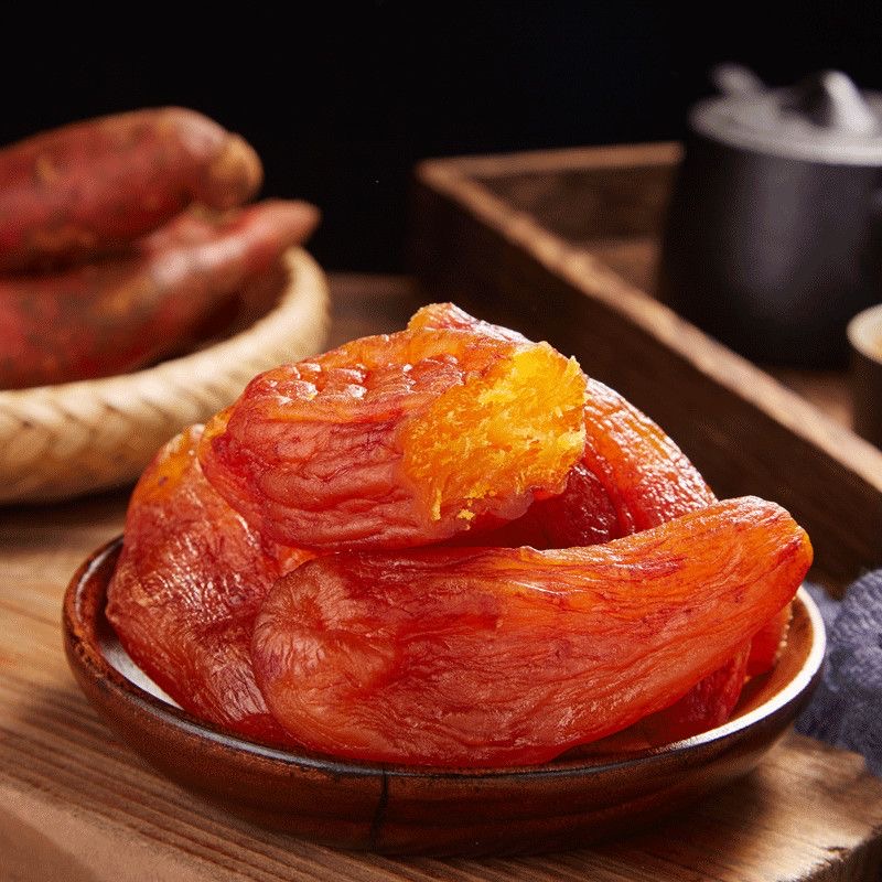 减肥解馋小零食0脂肪带皮小香薯红薯地瓜干软糯香甜粗粮营养健康休闲食品轻食定位契合中老年饮食需求早晚餐搭配合适还能控热量​