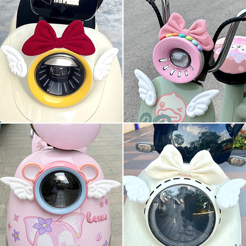 电动车蝴蝶结天使翅膀