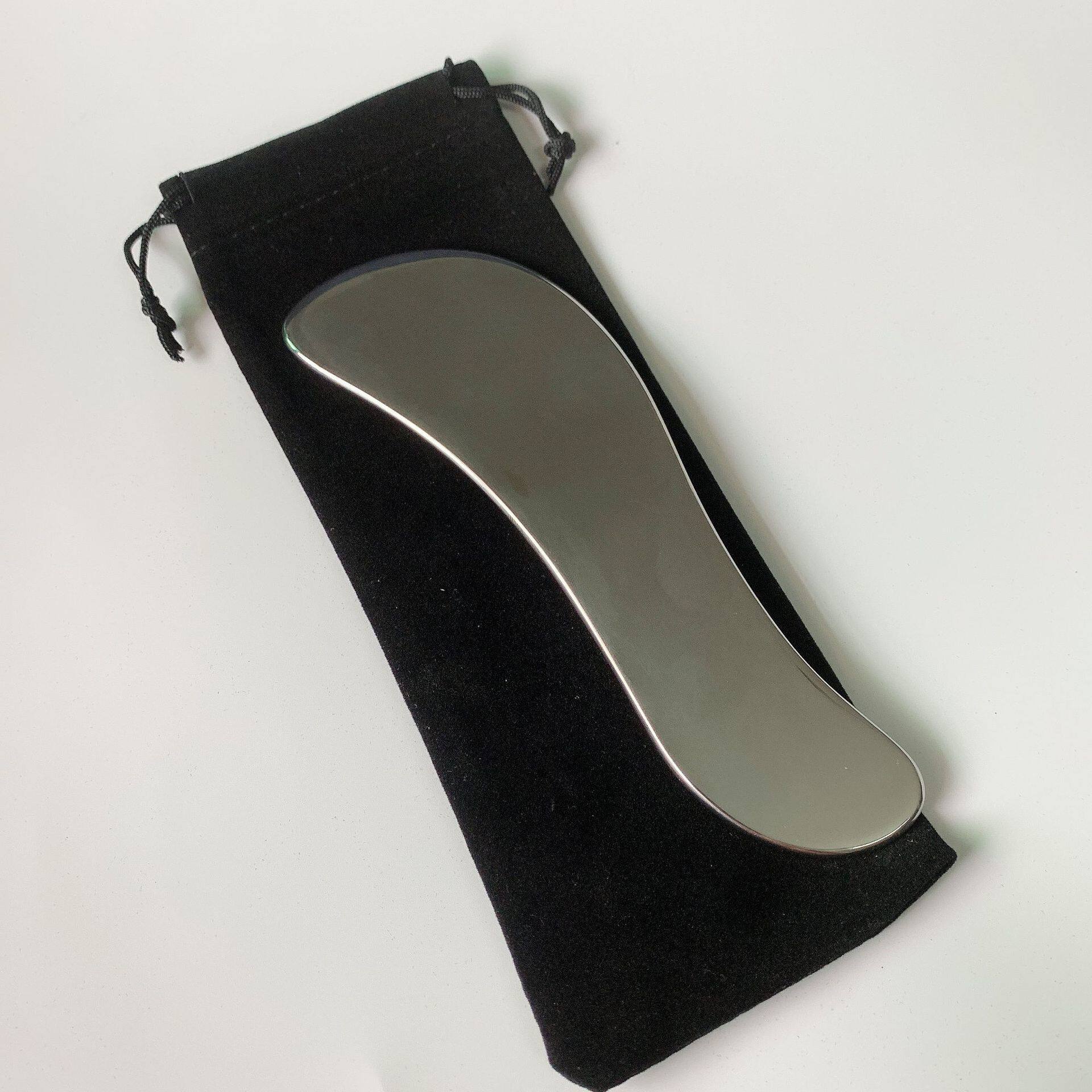 脸部美容 按摩护理 按摩器 IASTM 工具 不锈钢刮痧板 健身按摩器