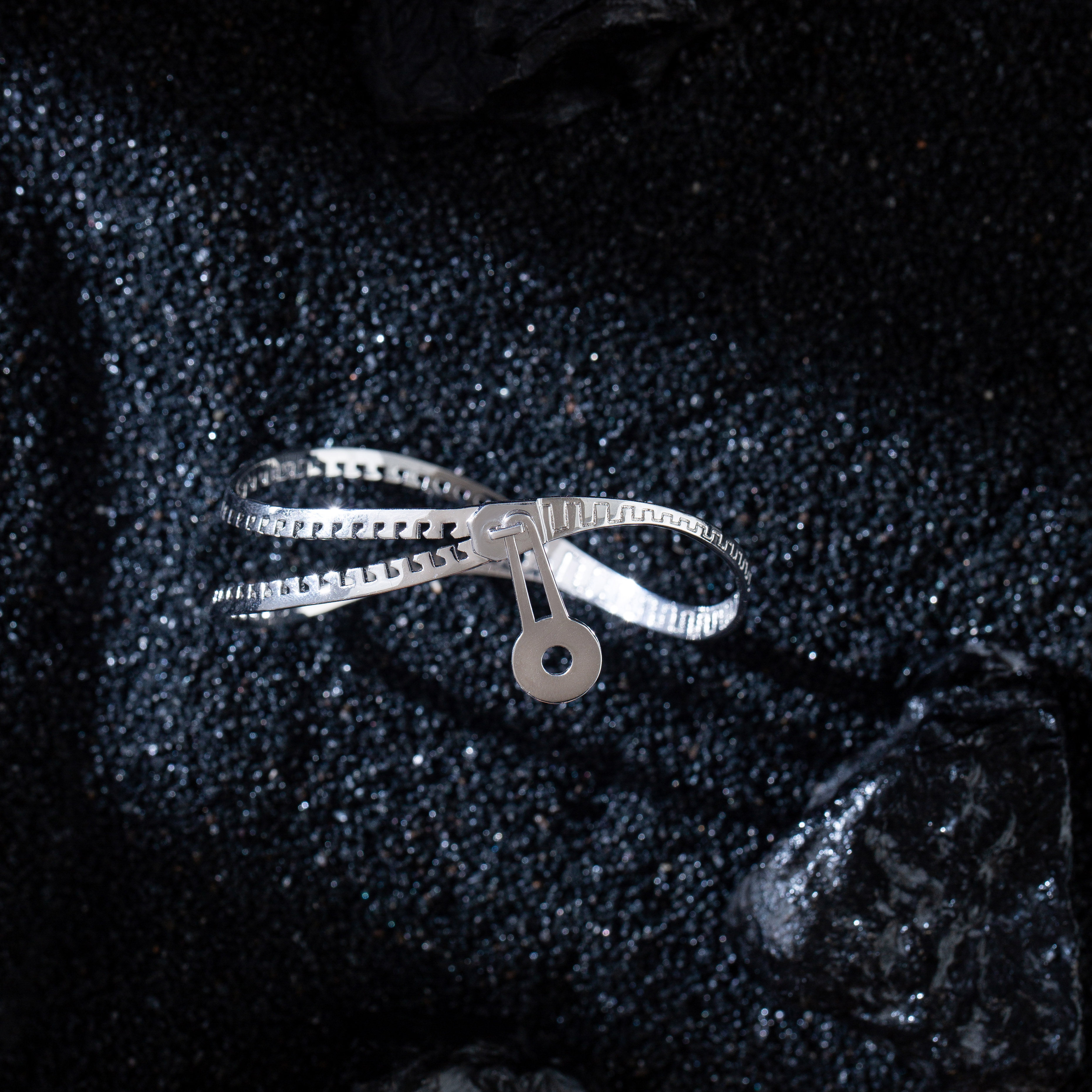 斑sama925银镀金拉链手镯创意设计首饰动漫二次元生日礼物亚文化