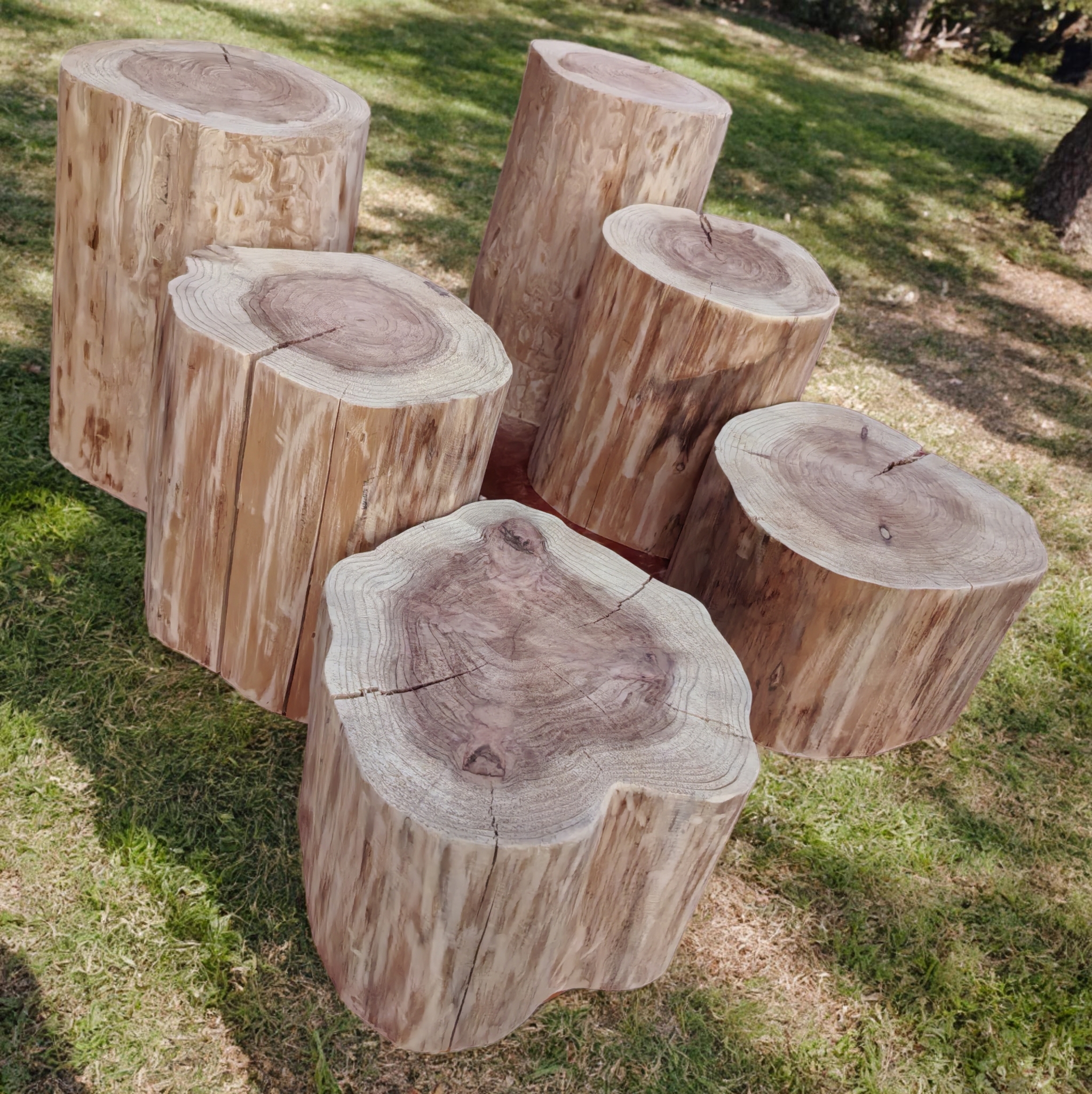 天然去皮杉木木桩凳子茶凳座凳