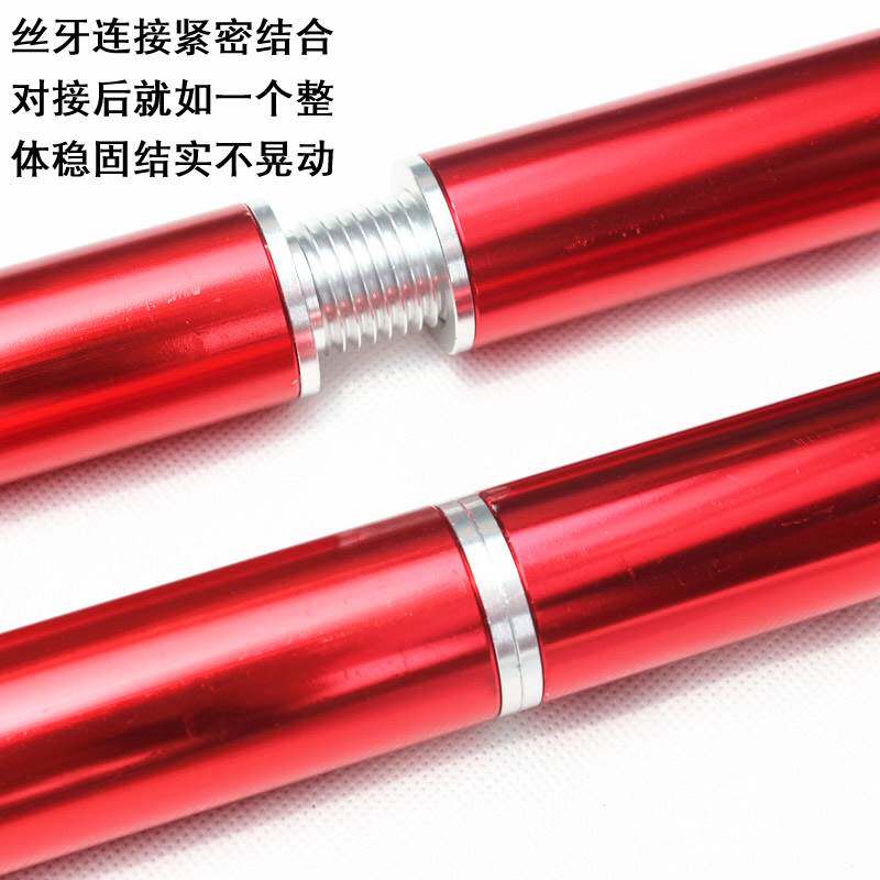天幕杆铝合金加粗加厚支撑杆营柱帐篷配件螺纹对接32MM2.8米支架