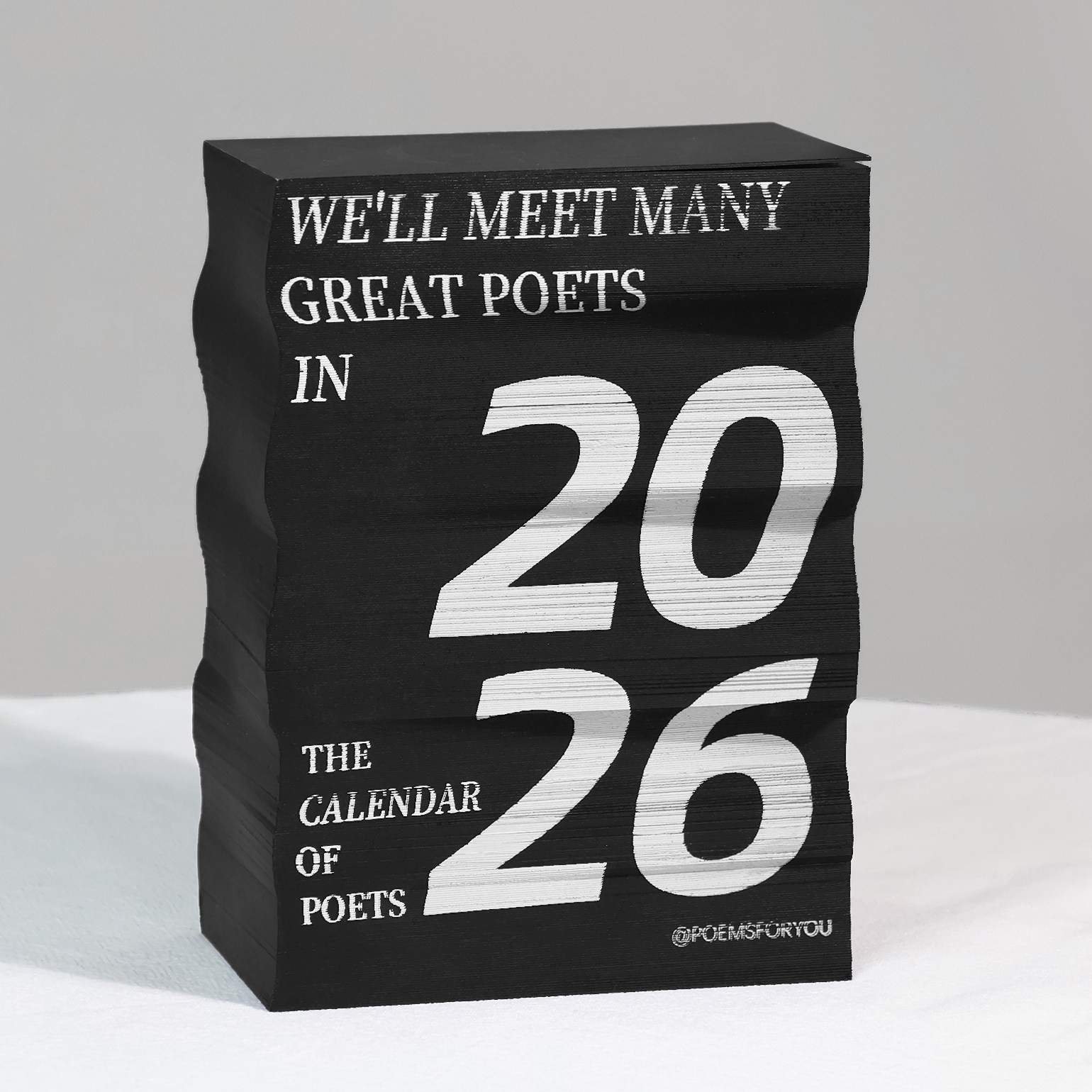 PoemsForYou原创诗人历2026年日历原文版文艺诗歌台历