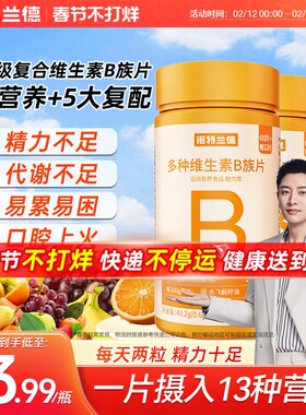 诺特兰德多种维生素B族复合片男女士专用vb维b2b12咀嚼片官方正品