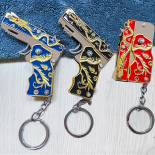 网红折叠皮筋枪儿童玩具软弹枪连发手枪橡皮筋模型枪男孩玩具枪