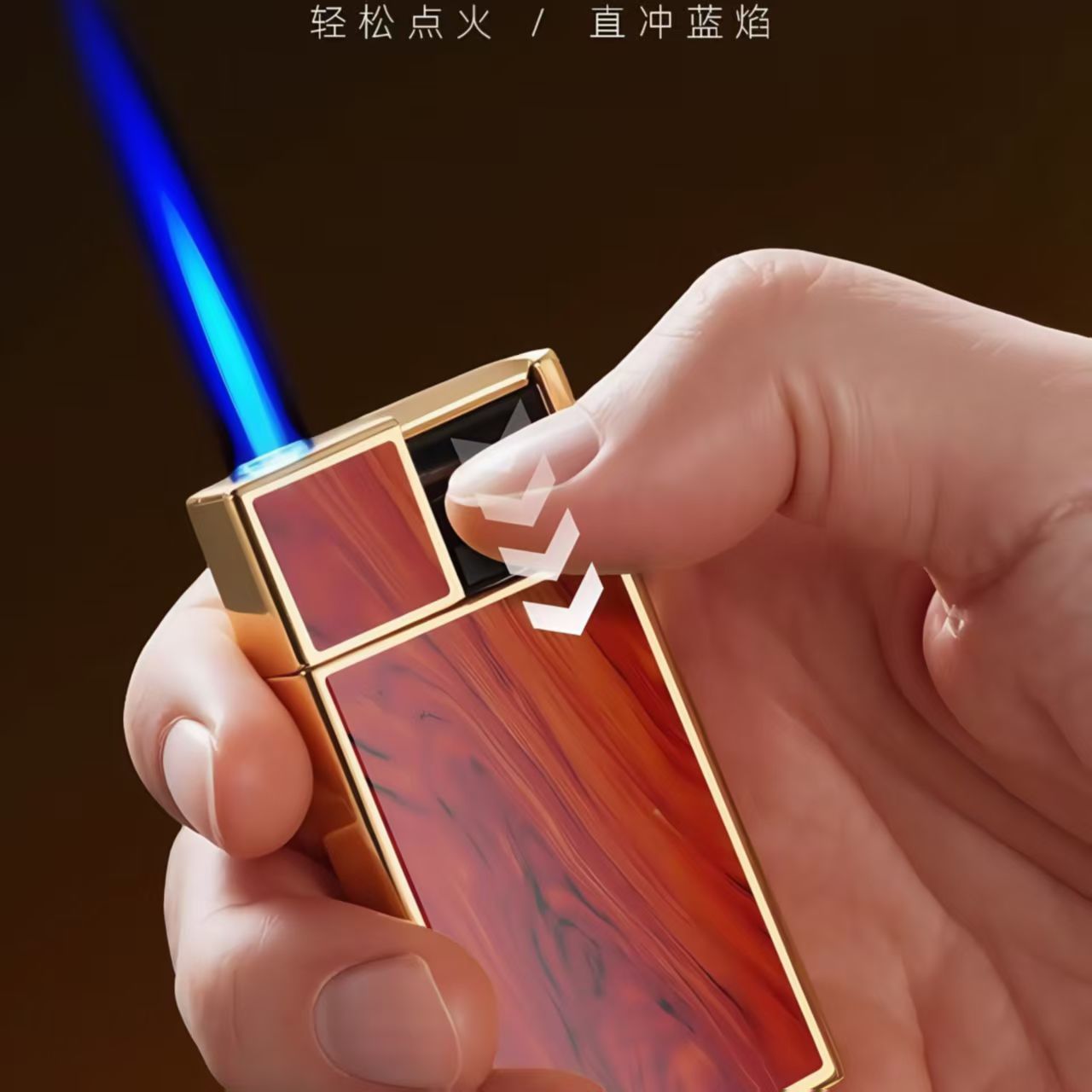 50支金属防风打火机正品一次性新款木纹高档火机户外专用定制批发