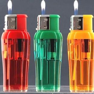 新款加大加厚50支一盒大号一次性高原明火打火机家用超市酒店批发