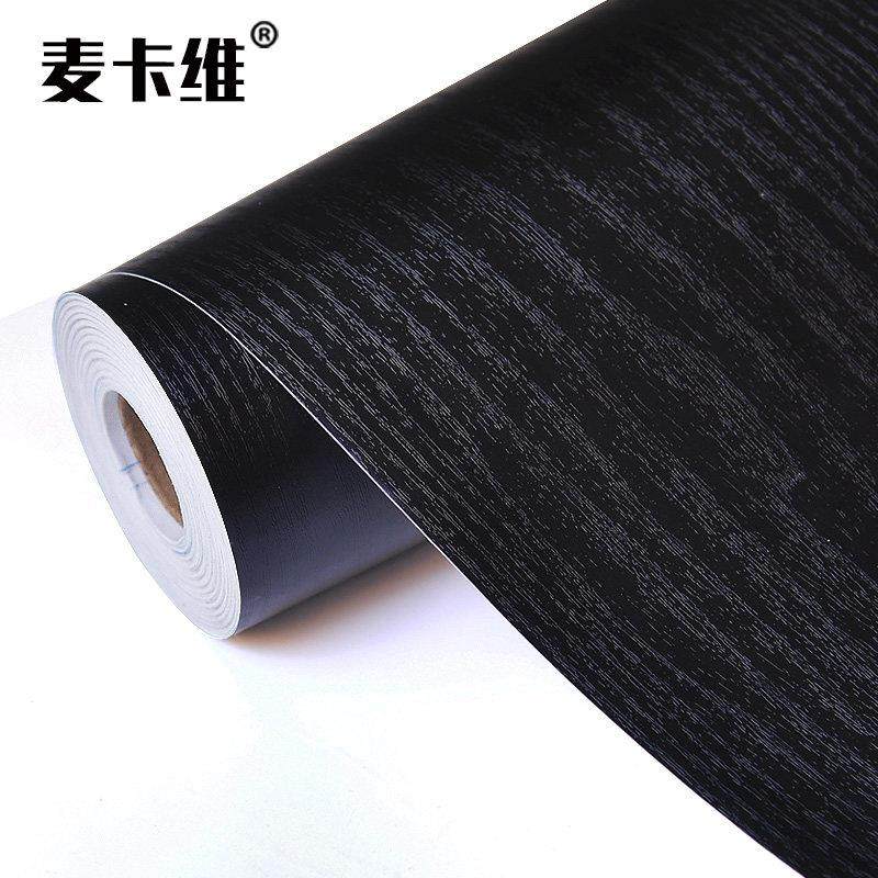 黑色橡木纹贴纸柜子仿木门桌面自粘装饰胡桃墙纸旧家具翻新墙贴皮,家居饰品,软装墙贴,淘宝优惠券,粉丝福利购,淘宝优惠卷