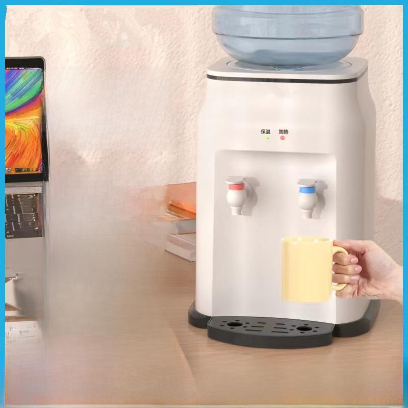 台式饮水机小型家用制冷和加热冷热迷你宿舍学生冰暖大小桶通用