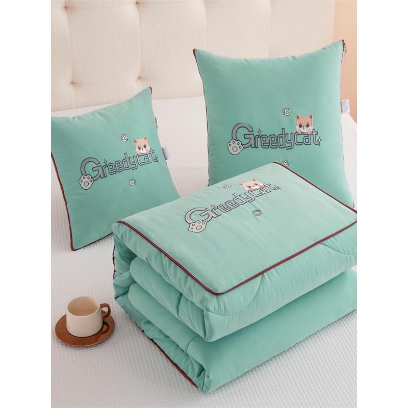 抱枕被子汽车载多功能两用简约四季折叠靠枕午休二合一夏凉空调被