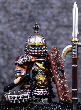 铁浮屠中世纪古代金国重甲骑士兵人铠甲战马武士军事积木人仔玩具