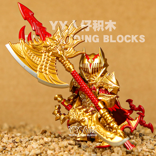 蝙蝠侠DC狂战士白金铠甲黑暗骑士剑风传奇格斯积木人仔拼装玩具男