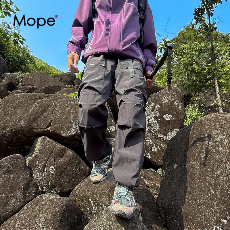 MOPE户外休闲运动裤男士秋季宽松直筒长裤男款