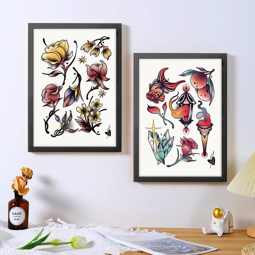 客厅纹身画框可摆可挂newschool