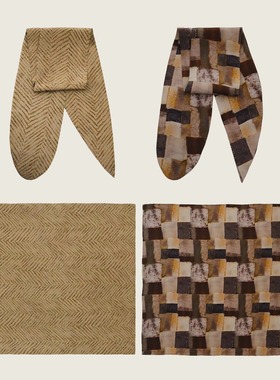 SecondMoon四季时髦百搭定制小方巾丝巾重磅新款系脖高级感围脖