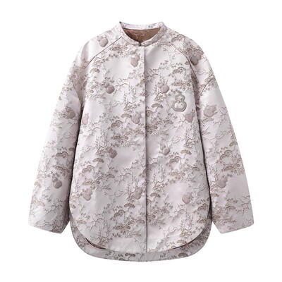 新中式葫芦刺绣盘扣外套上衣女