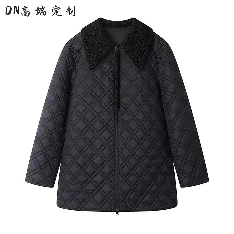DN高端定制宽松针织领羽绒服
