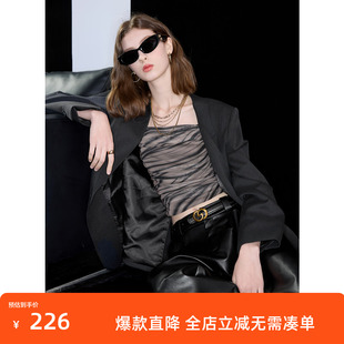 ibudu2025春季新款显瘦西装外套女格雷风通勤百搭宽松