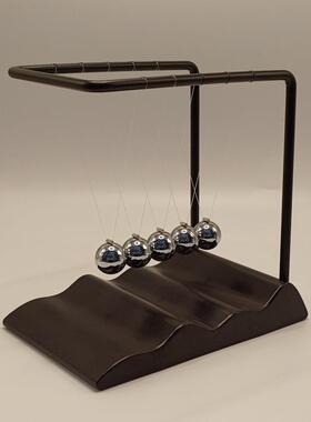 新款波浪底座牛顿摆 创意家居牛顿撞球碰碰球摆球礼品摆件工艺品