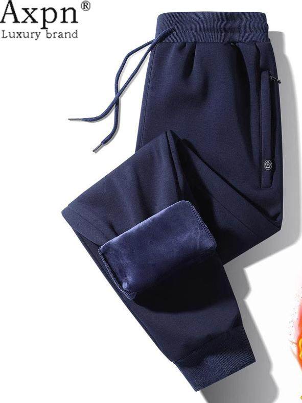 卫裤男秋冬加绒加厚运动裤2025秋冬季新款中年束脚休闲长裤