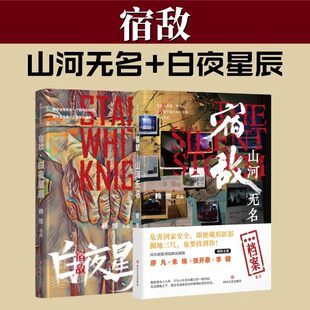 宿敌：山河无名+白夜星辰 共2册 赖继著 同名影视剧廖凡朱珠张开泰李健领衔主演 层层审核的国安题材谍战小说警匪推理悬疑小说书籍