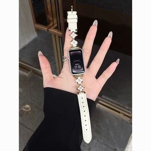 适用华为FIT4手表表带FIT4pro智能女腕表watchfit4皮腕带FIT3表带