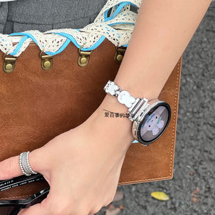 华为表带 适用金属滴胶GT6华为gt5pro手表fit4表带 米菲兔