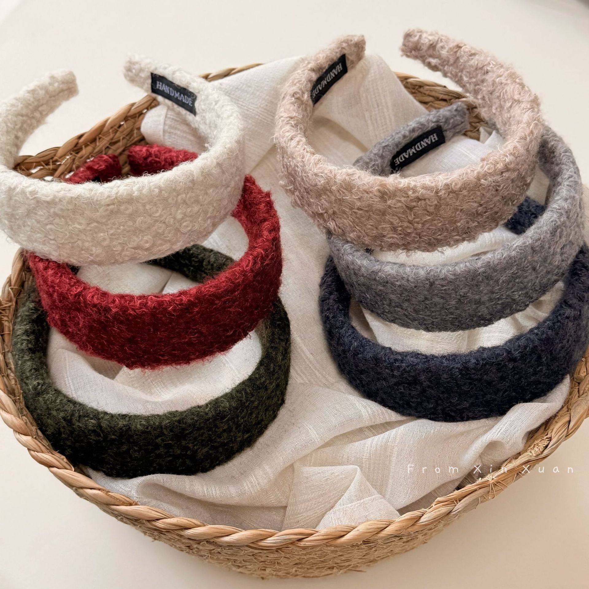 简约纯色卷毛发箍女秋冬新款高颅顶头箍洗脸不勒头防滑压发发卡,饰品/流行首饰/时尚饰品新,发饰,淘宝优惠券,粉丝福利购,淘宝优惠卷