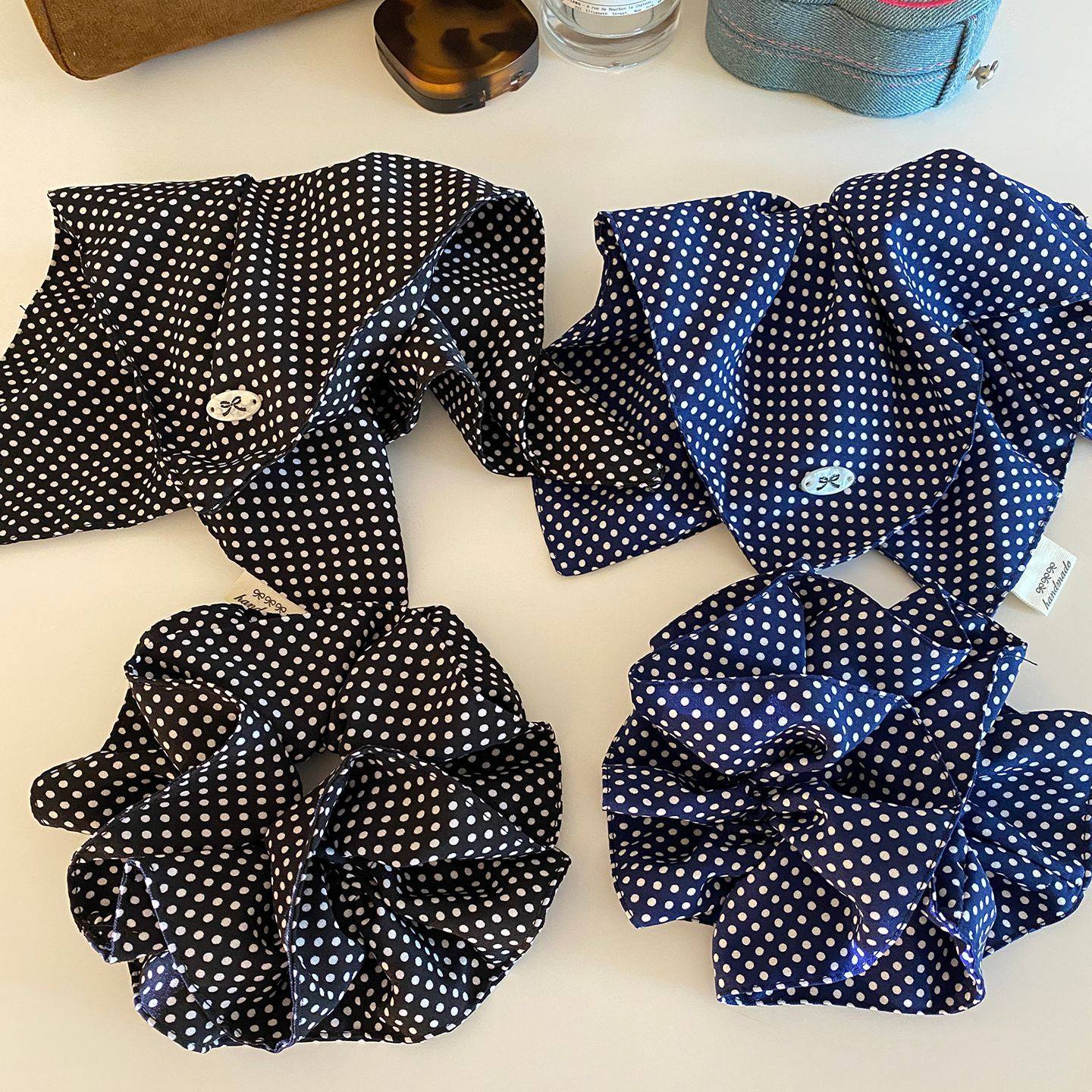 韩系复古蝴蝶结标波点布艺大肠发圈秋季高级感百搭方巾头绳头花,饰品/流行首饰/时尚饰品新,发饰,淘宝优惠券,粉丝福利购,淘宝优惠卷