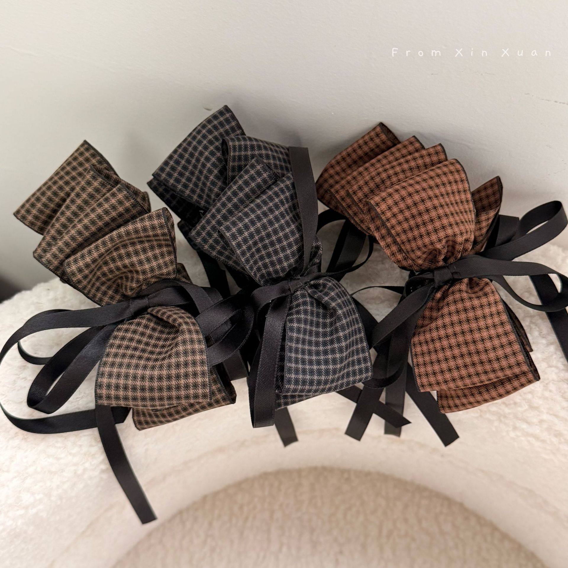 韩系织带蝴蝶结发夹香蕉夹高级感复古精致盘发发卡发饰大号扭扭夹,饰品/流行首饰/时尚饰品新,发饰,淘宝优惠券,粉丝福利购,淘宝优惠卷