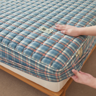 高级感床笠款床单夹棉加厚床垫保护套全包围式防尘防滑不跑动床罩