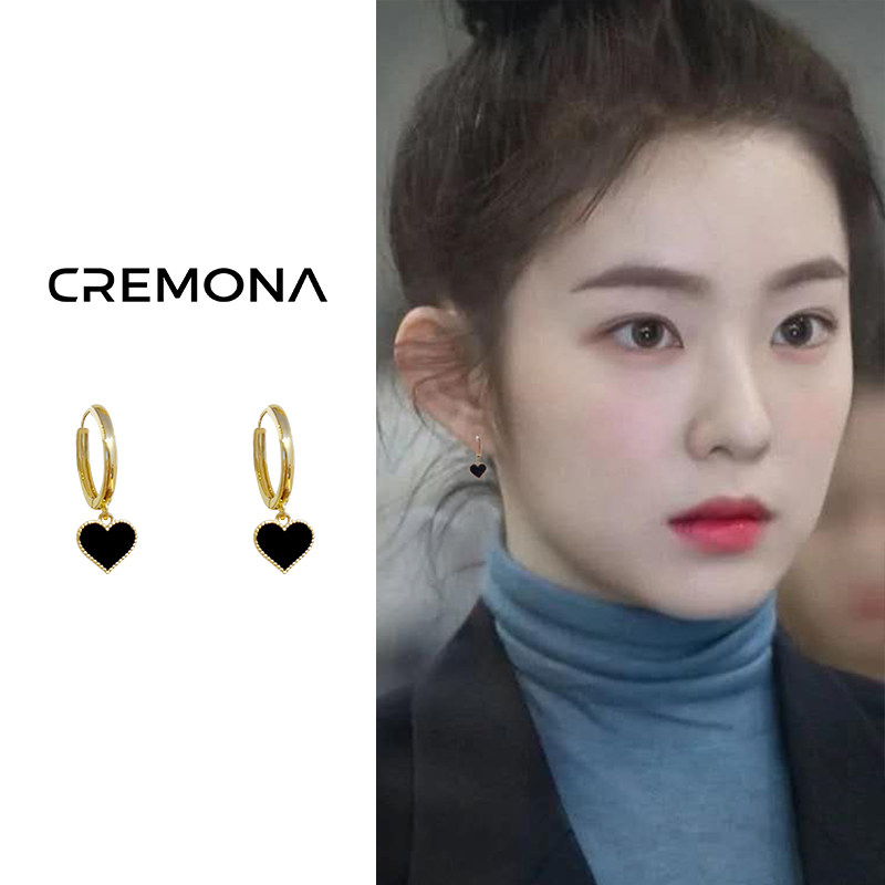 黑色爱心耳环2025年新款潮小众设计感高级耳钉简约耳坠耳饰女秋冬,饰品/流行首饰/时尚饰品新,耳环,淘宝优惠券,粉丝福利购,淘宝优惠卷