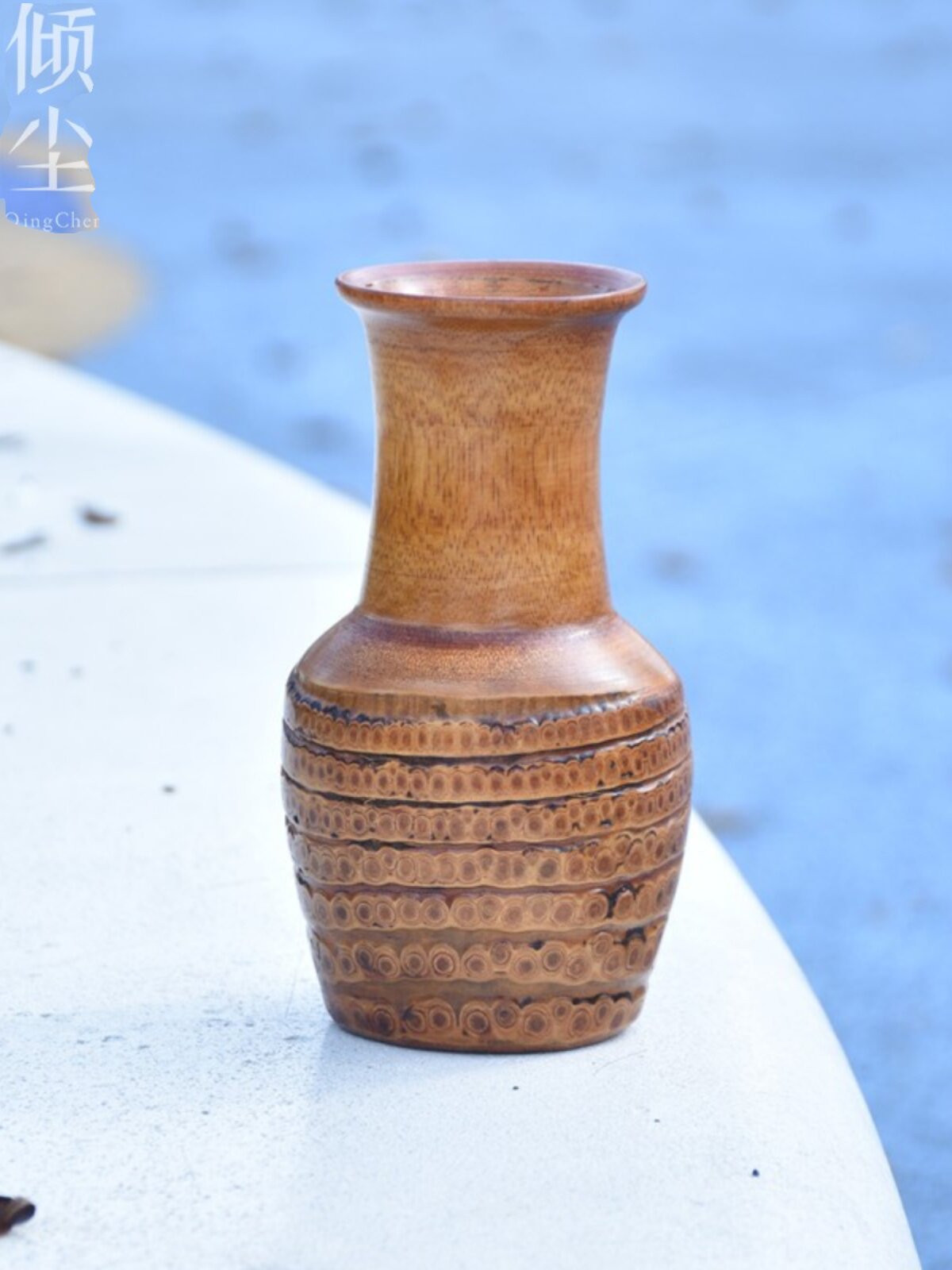 大漆竹根花瓶 插花创意客厅老竹根复古摆m件茶室禅意茶台干花花器