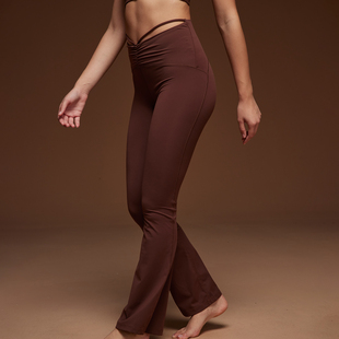 阔腿喇叭裤 微喇瑜伽裤 女健身外穿秋冬V型遮肚显瘦高腰提臀紧身裤
