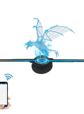 3D Advertising Holographic 16.1 inch 2 blades Fan Display