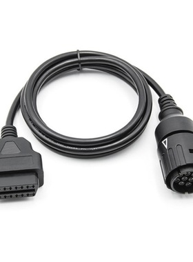 1.5M OBD2母对10PIN摩托车线适用H15 BMW 10PIN摩托车连接线