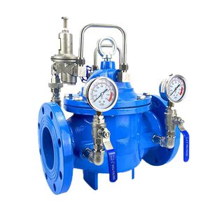 奥巴银阀门可调式减压阀HC200X-16Q直通式橡胶软密封