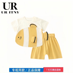 寶寶短袖 上衣嬰兒 風小童衣服夏季 涼感韓式 撤柜專區(qū) 品牌專柜