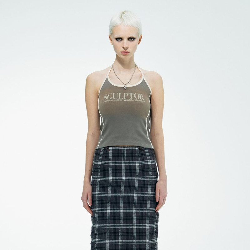 SCULPTOR经典LOGO打底挂脖吊带背心夏季新款女外穿辣妹抹胸,女装/女士精品,背心吊带,淘宝优惠券,粉丝福利购,淘宝优惠卷