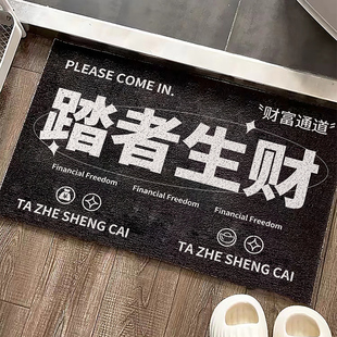 入户门垫踏者生财丝圈地垫大门口门垫防滑除尘可裁剪脚垫