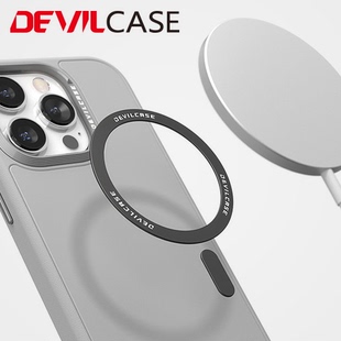 台湾DEVILCASE手机壳Magsafe引磁贴片无线充电配件磁吸力圈铁片环